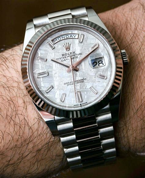 rolex day date 228239|Rolex Day-Date white face.